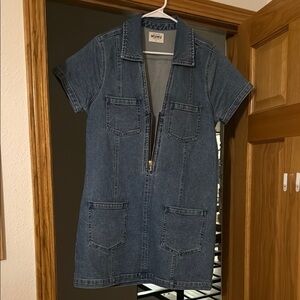 MuMu Denim Zip-Up Dress